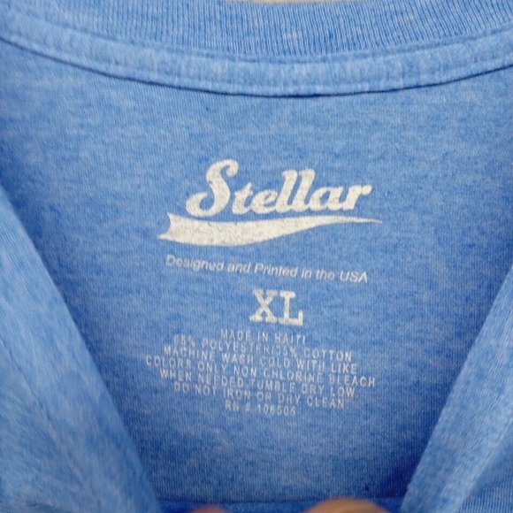 Nashville Tennessee Shirt Mens XL Blue Heather Guitar‎ Music City Stellar - Picture 3 of 6